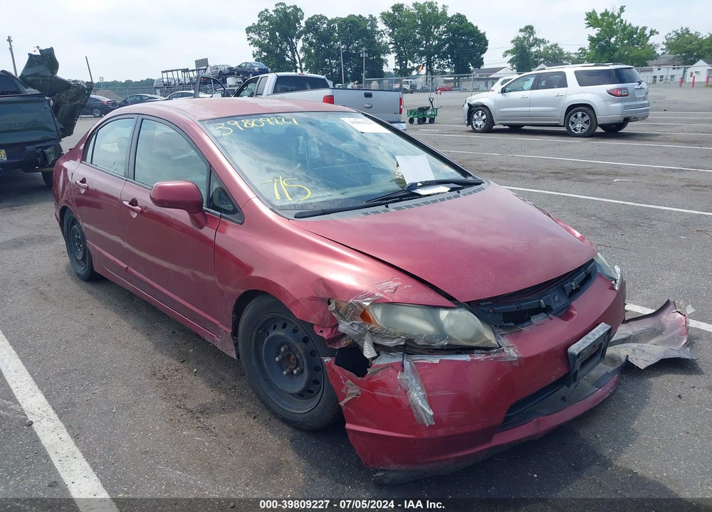 2007 HONDA CIVIC LX VIN: 2HGFA16507H509951