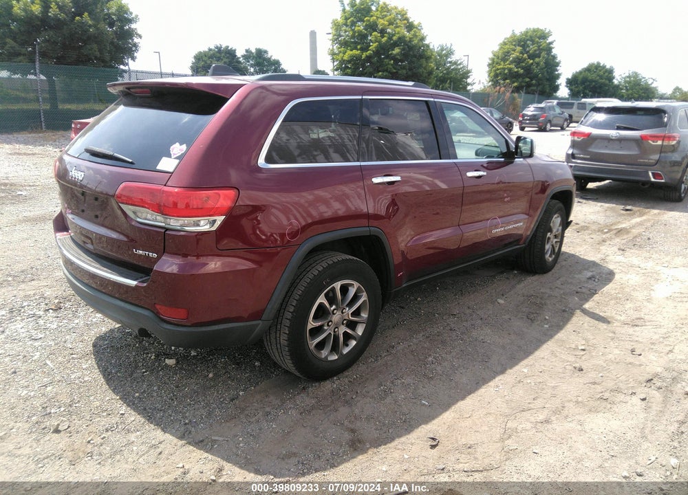 2016 JEEP GRAND CHEROKEE LIMITED VIN: 1C4RJFBG1GC365717