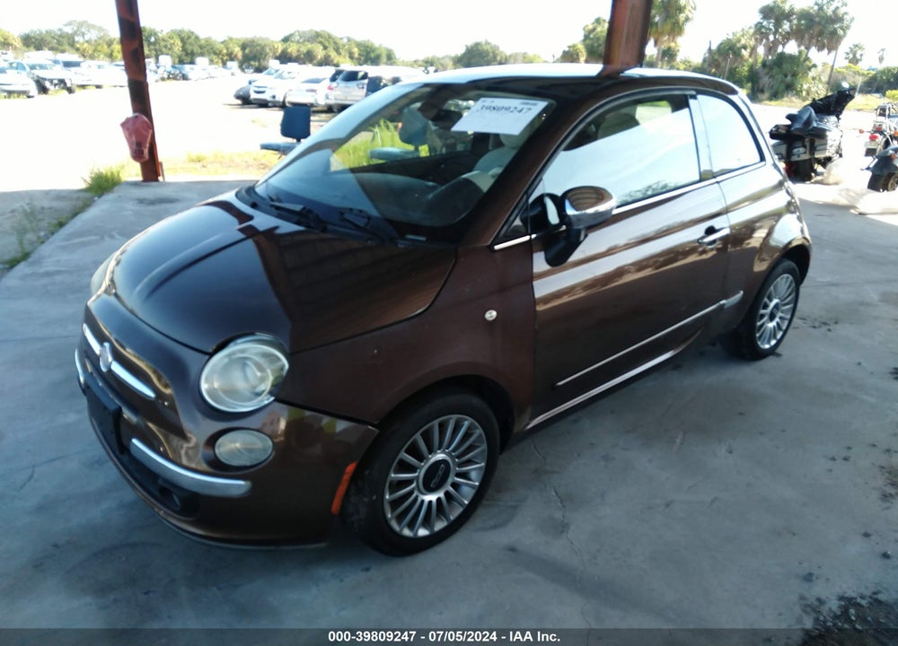 2012 FIAT 500 LOUNGE VIN: 3C3CFFCR8CT119872