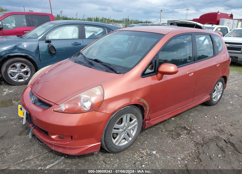 2008 HONDA FIT SPORT VIN: JHMGD38658S067219