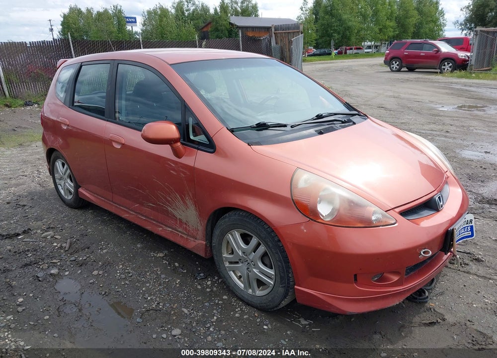 2008 HONDA FIT SPORT VIN: JHMGD38658S067219