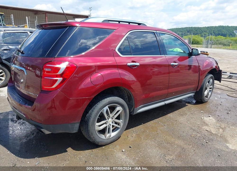 2016 CHEVROLET EQUINOX LTZ VIN: 2GNFLGE38G6193858