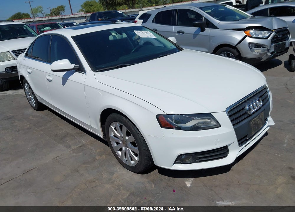 2010 AUDI A4 2.0T PREMIUM VIN: WAUEFAFL3AN007165
