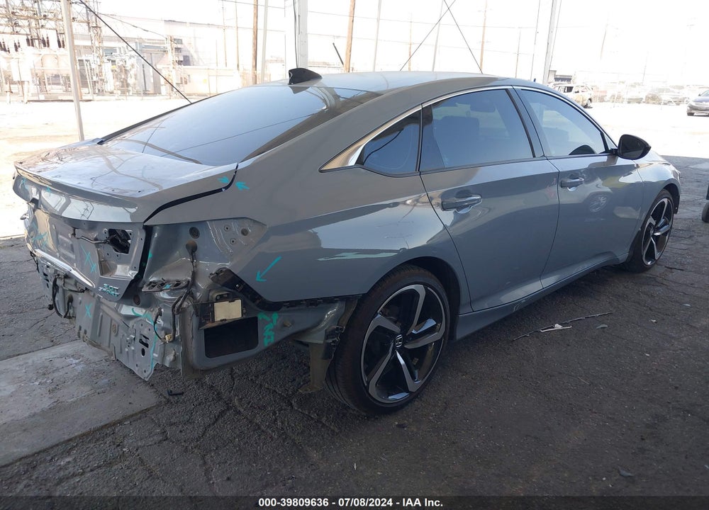 2022 HONDA ACCORD SPORT 2.0T VIN: 1HGCV2F3XNA022313