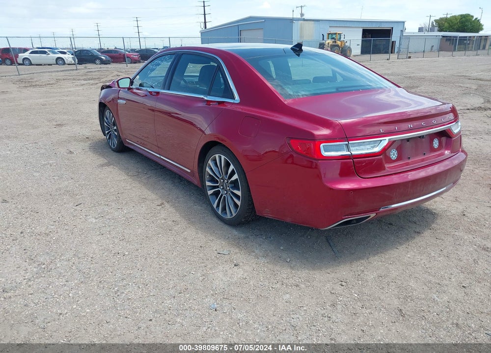 2019 LINCOLN CONTINENTAL RESERVE VIN: 1LN6L9RP7K5612915
