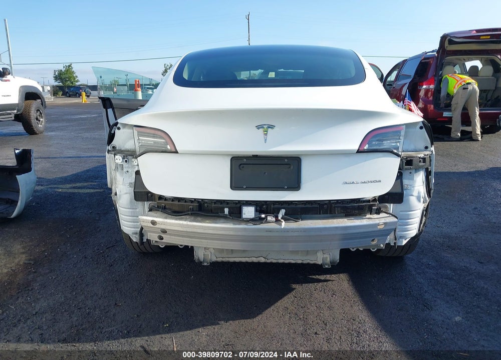 2022 TESLA MODEL 3 LONG RANGE DUAL MOTOR ALL-WHEEL DRIVE VIN: 5YJ3E1EB2NF126044