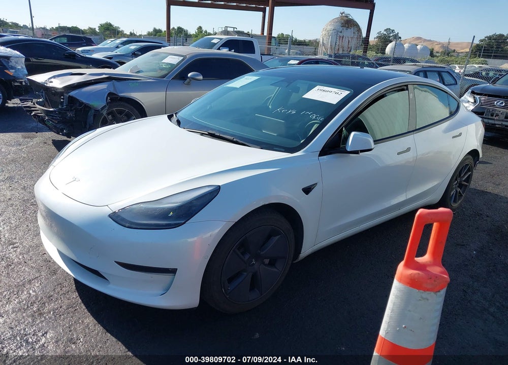 2022 TESLA MODEL 3 LONG RANGE DUAL MOTOR ALL-WHEEL DRIVE VIN: 5YJ3E1EB2NF126044