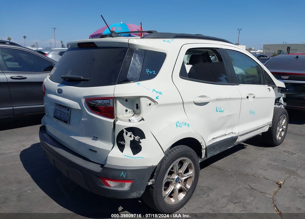2018 FORD ECOSPORT SE VIN: MAJ3P1TE6JC170780