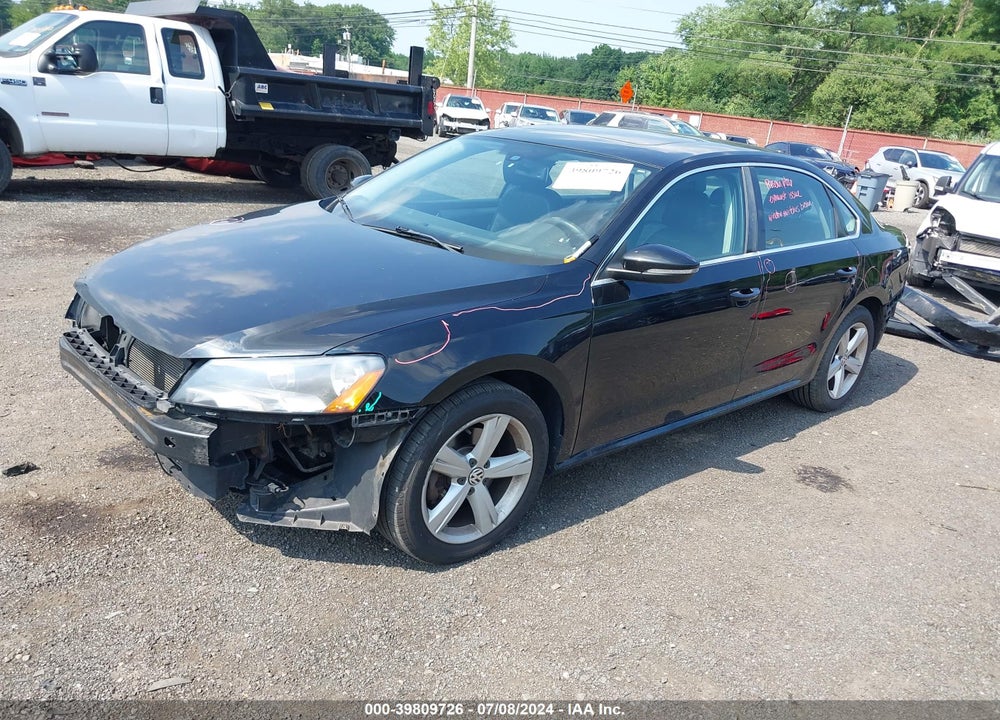 2012 VOLKSWAGEN PASSAT 2.5L SE VIN: 1VWBP7A31CC038598