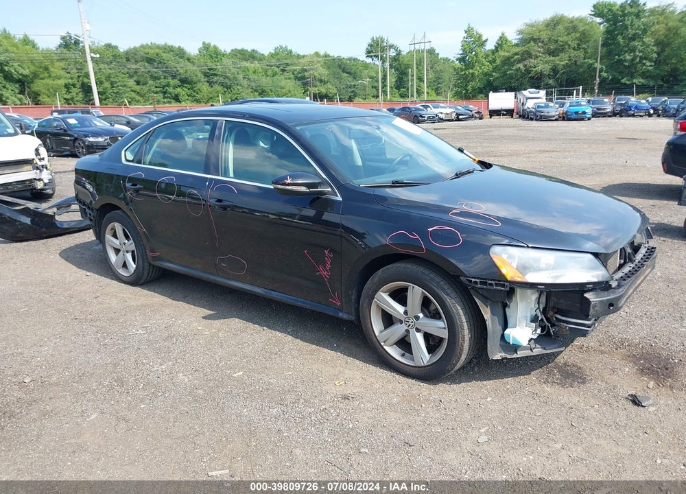2012 VOLKSWAGEN PASSAT 2.5L SE VIN: 1VWBP7A31CC038598