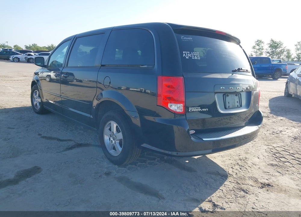 2013 DODGE GRAND CARAVAN SXT VIN: 2C4RDGCG1DR526999