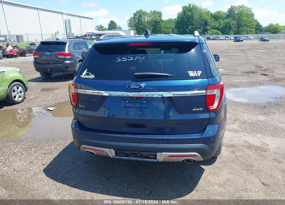 2017 FORD EXPLORER XLT VIN: 1FM5K8D80HGC65546