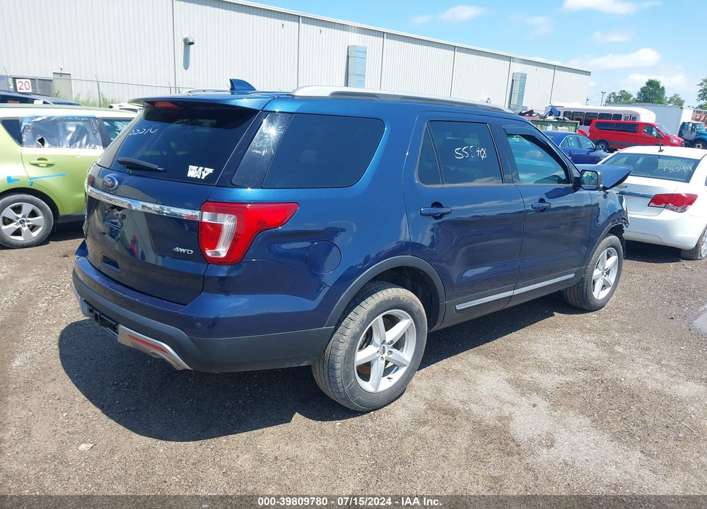 2017 FORD EXPLORER XLT VIN: 1FM5K8D80HGC65546