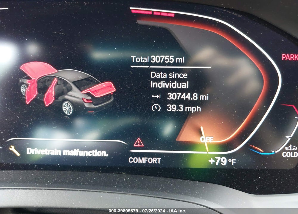 2022 BMW 330I XDRIVE VIN: 3MW5R7J05N8C30324