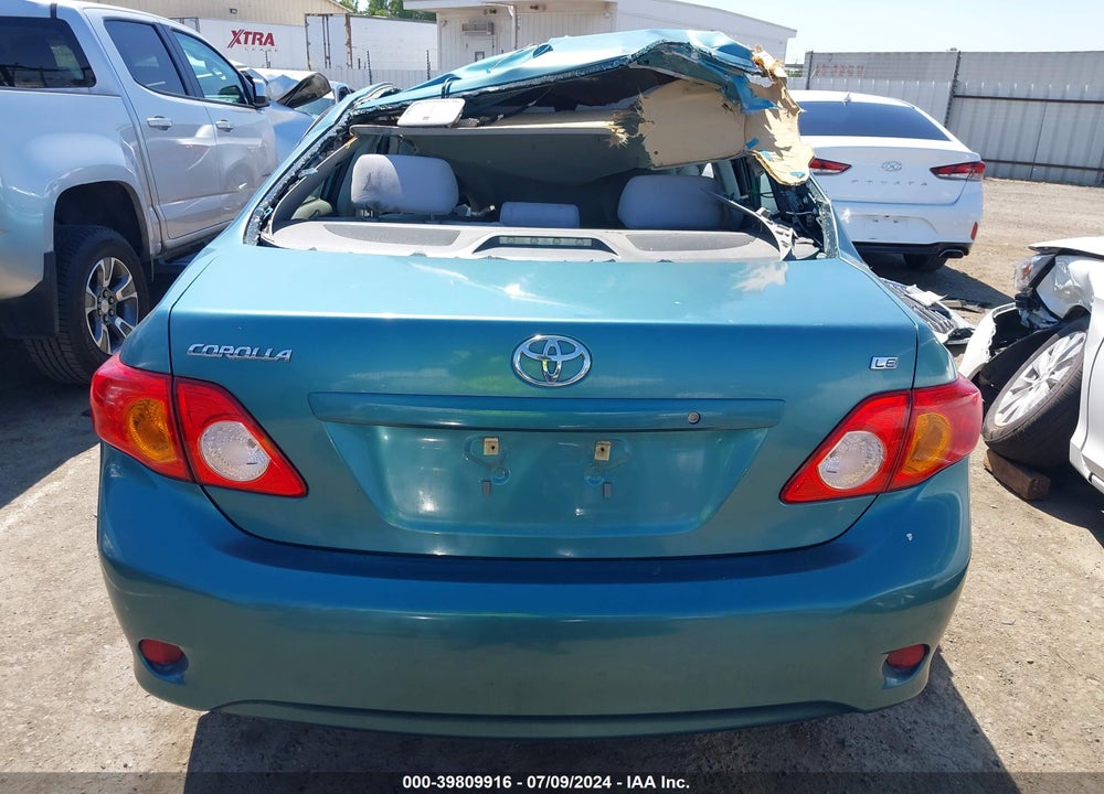 2010 TOYOTA COROLLA LE VIN: 2T1BU4EE5AC400006