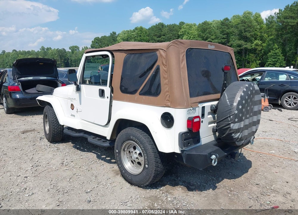 1998 JEEP WRANGLER SAHARA VIN: 1J4FY49S5WP724775