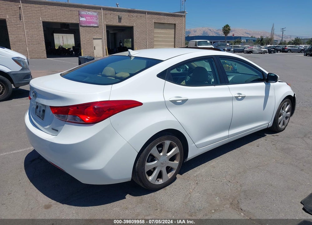 2013 HYUNDAI ELANTRA LIMITED VIN: 5NPDH4AE6DH291463