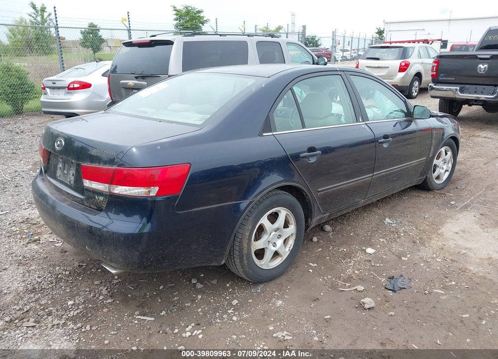 2006 HYUNDAI SONATA VIN: 5NPEU46F76H058373