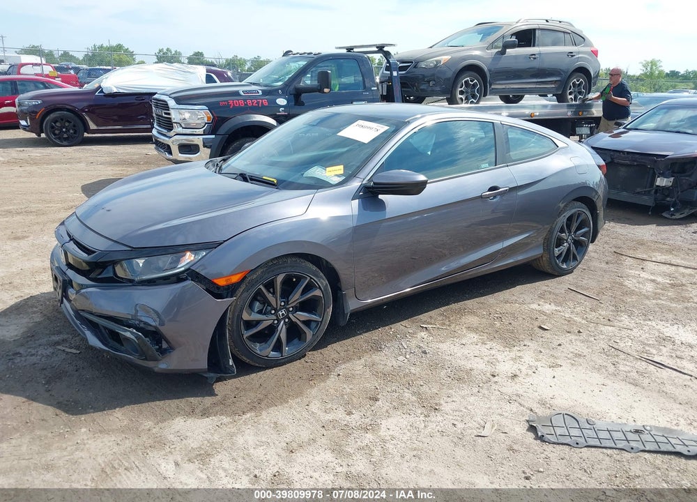 2019 HONDA CIVIC VIN: 2HGFC4B82KH301672