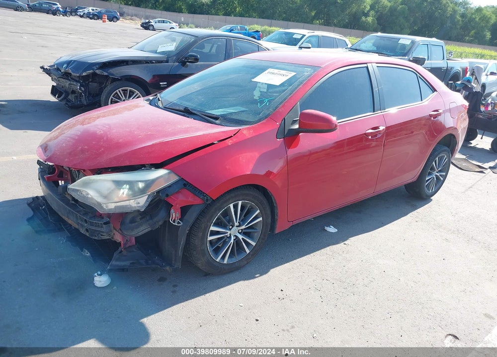 2016 TOYOTA COROLLA LE PLUS VIN: 2T1BURHE2GC551385