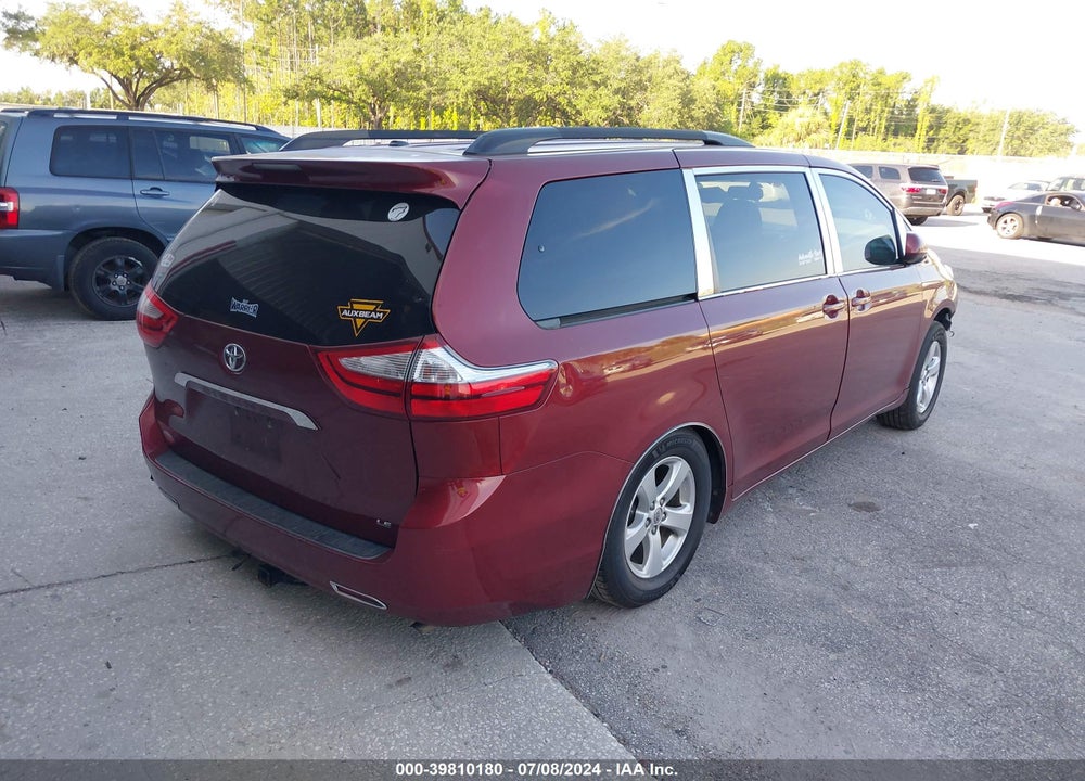 2017 TOYOTA SIENNA VIN: 5TDKZ3DC9HS844261
