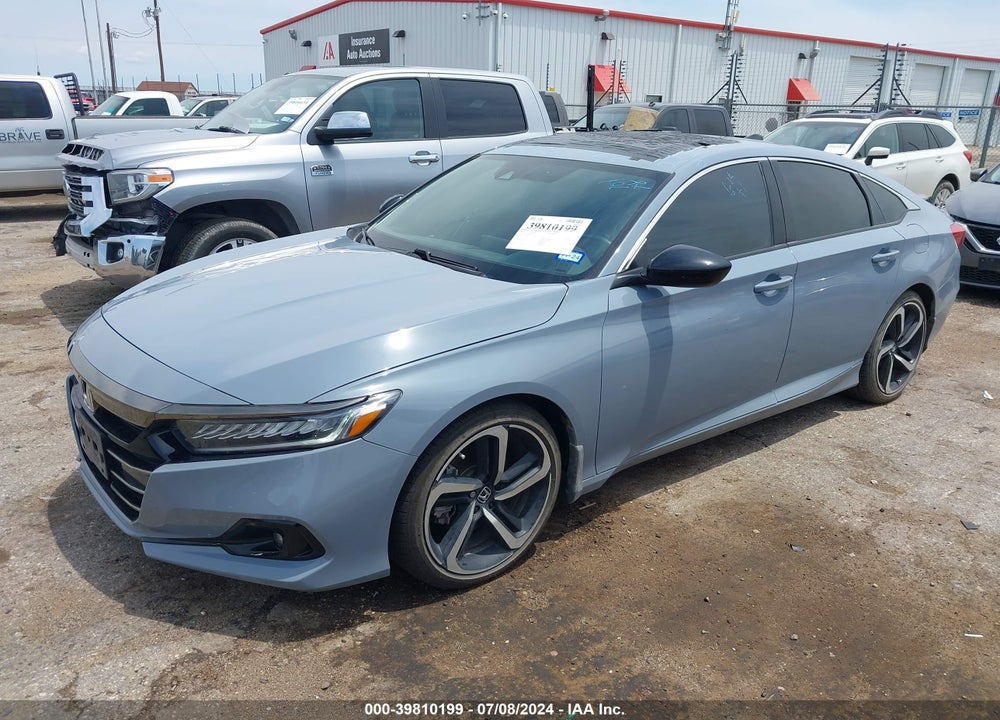 2022 HONDA ACCORD SPORT 2.0T VIN: 1HGCV2F3XNA023557