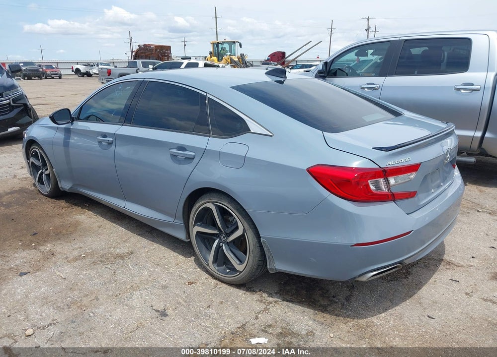 2022 HONDA ACCORD SPORT 2.0T VIN: 1HGCV2F3XNA023557