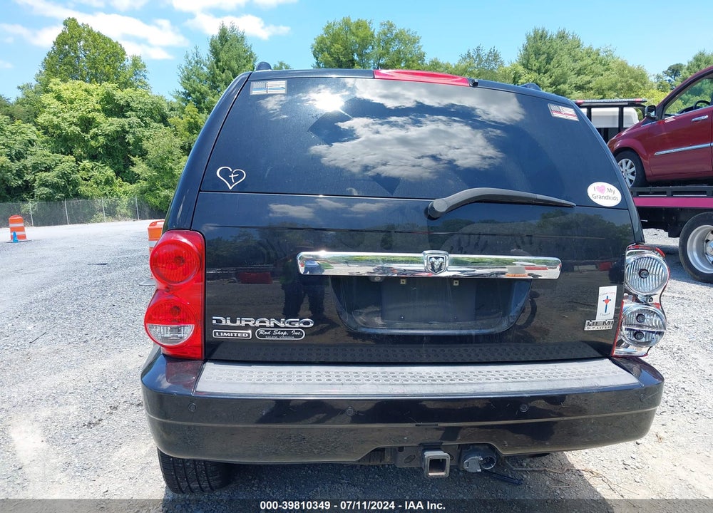 2008 DODGE DURANGO LIMITED VIN: 1D8HB582X8F105879