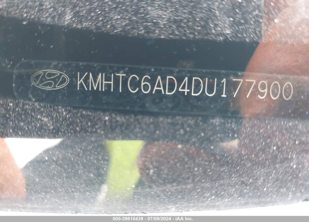 2013 HYUNDAI VELOSTER BASE W/BLACK VIN: KMHTC6AD4DU177900