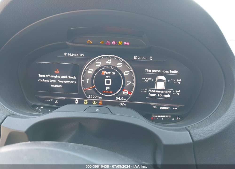 2019 AUDI RS 3 2.5T VIN: WUABWGFF9KA900164