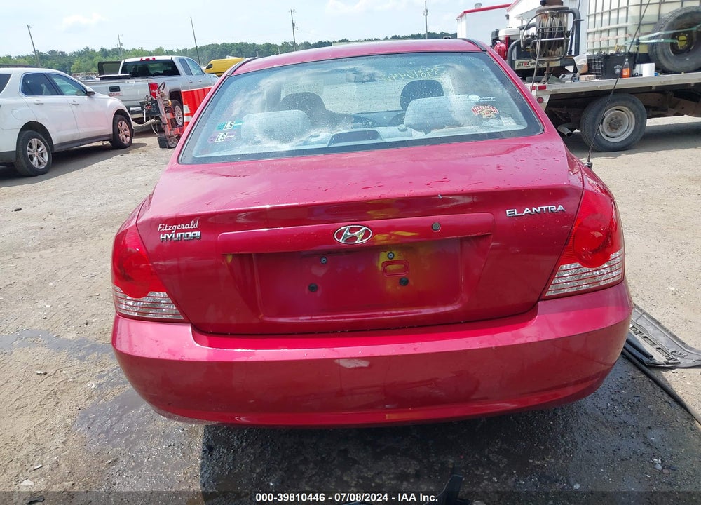 2006 HYUNDAI ELANTRA GLS/LIMITED VIN: KMHDN46D66U252319