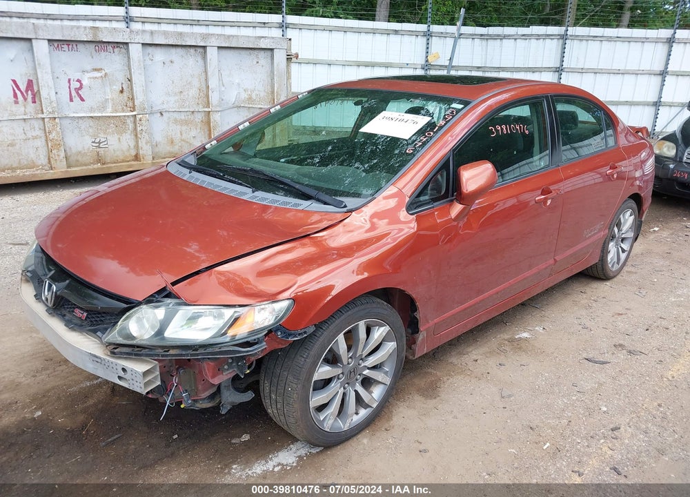 2009 HONDA CIVIC SI VIN: 2HGFA55559H701135