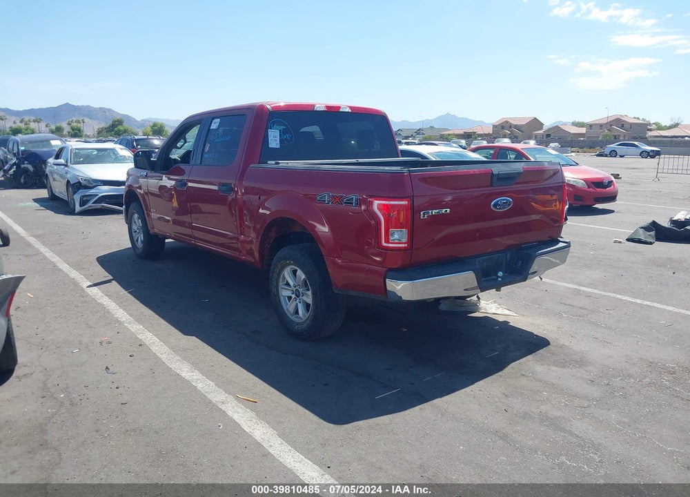 2017 FORD F-150 XLT VIN: 1FTEW1EG8HKD74503