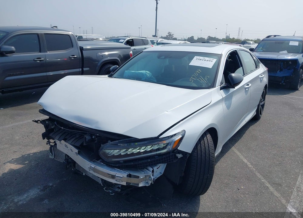 2022 HONDA ACCORD SPORT 2.0T VIN: 1HGCV2F3XNA015314