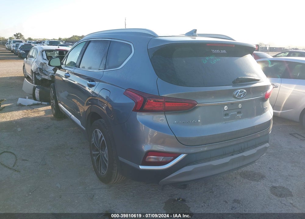 2019 HYUNDAI SANTA FE LIMITED 2.0T VIN: 5NMS53AAXKH098833