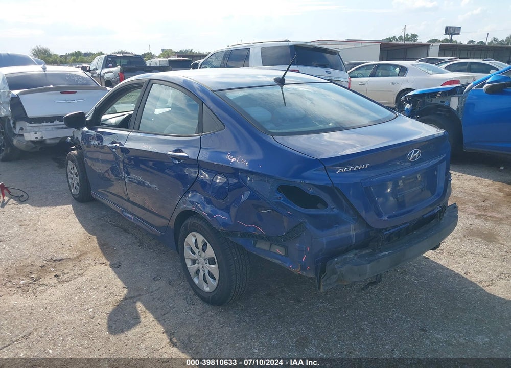 2016 HYUNDAI ACCENT SE VIN: KMHCT4AE4GU119917