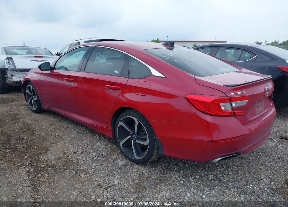 2021 HONDA ACCORD SPORT VIN: 1HGCV1F3XMA074954