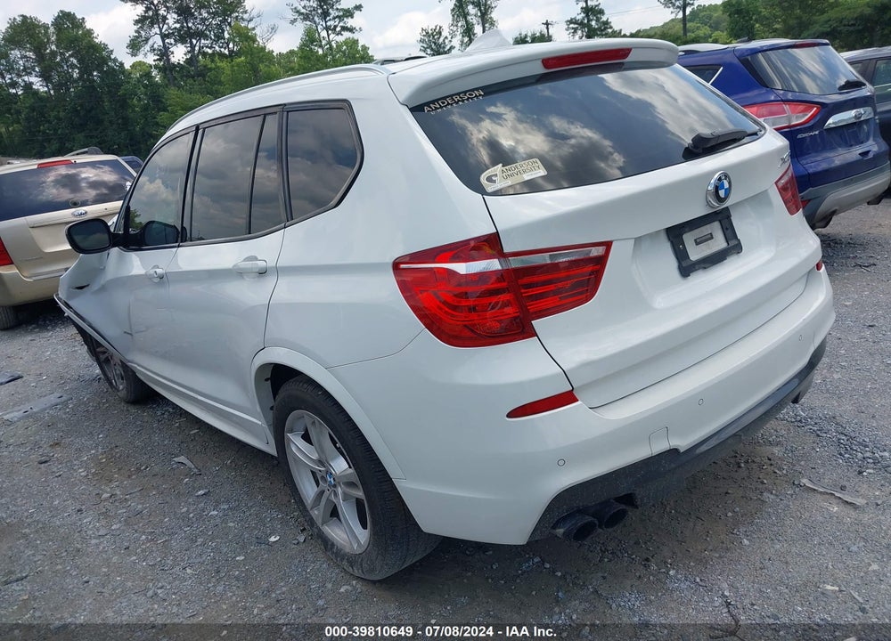 2013 BMW X3 XDRIVE28I VIN: 5UXWX9C52D0A18427