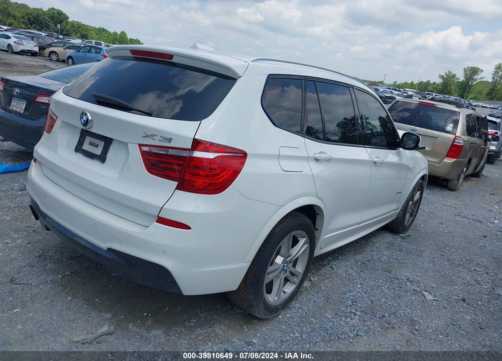 2013 BMW X3 XDRIVE28I VIN: 5UXWX9C52D0A18427