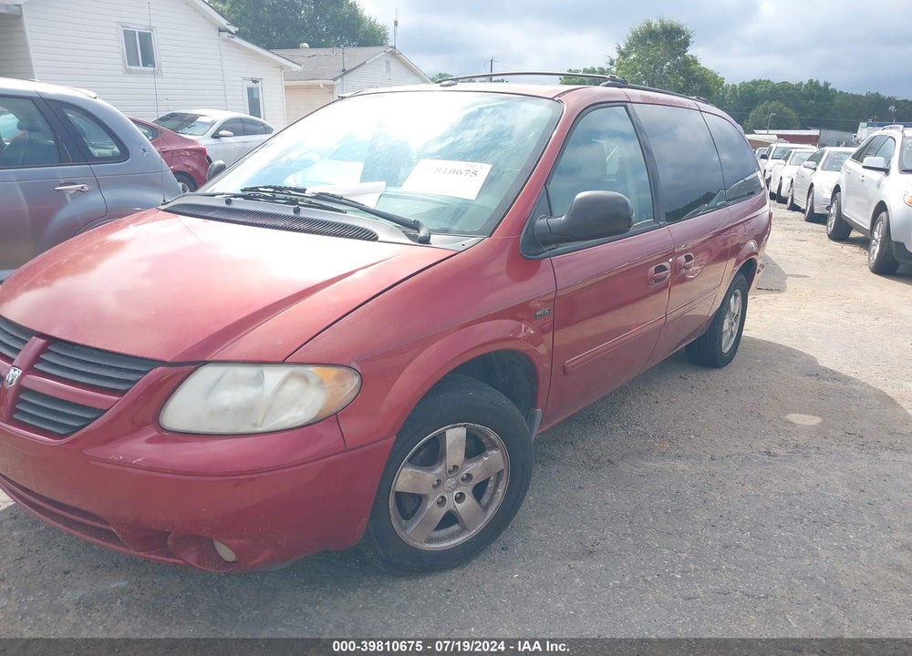 2007 DODGE GRAND CARAVAN SXT VIN: 2D4GP44L67R170677