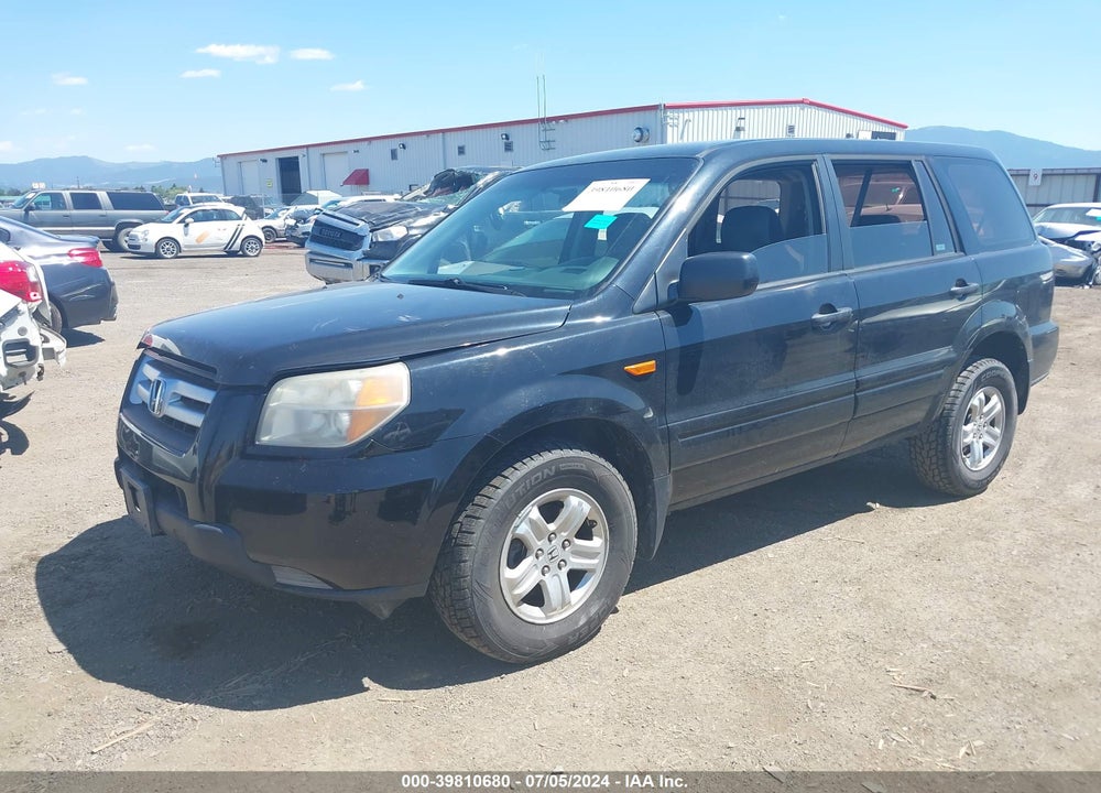2007 HONDA PILOT LX VIN: 5FNYF28137B021589