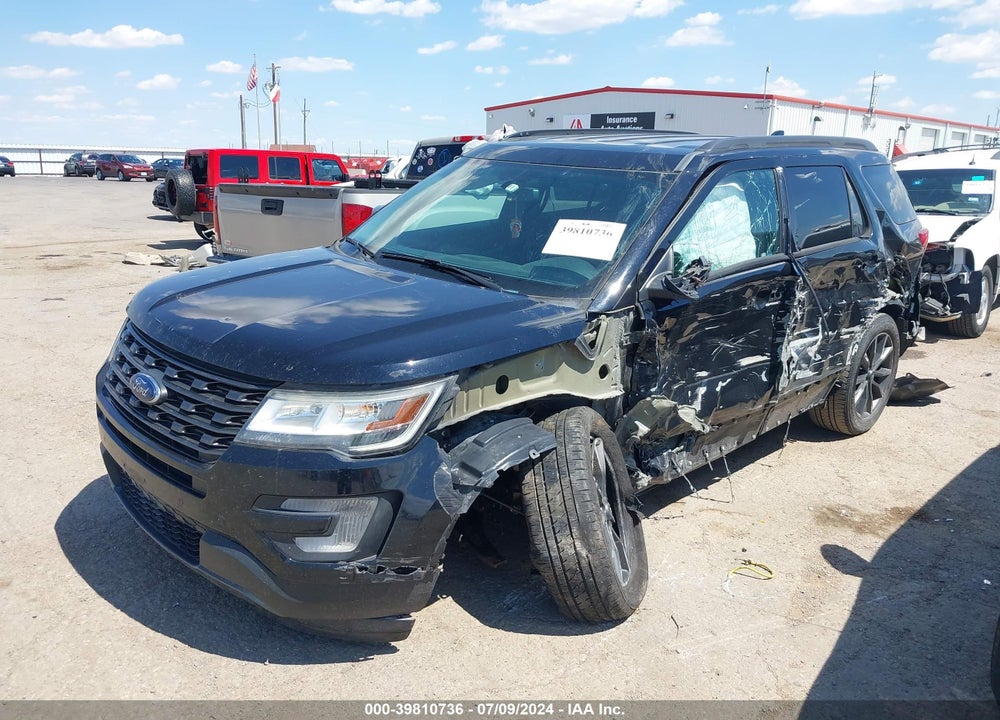 2017 FORD EXPLORER XLT VIN: 1FM5K8D86HGC46340