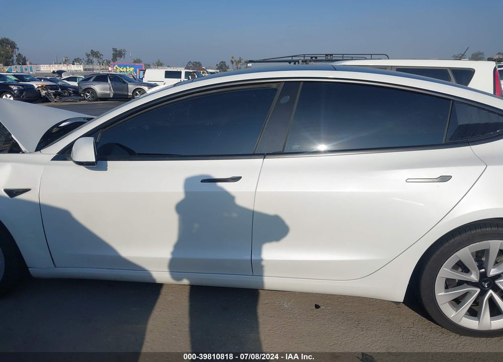 2022 TESLA MODEL 3 REAR-WHEEL DRIVE VIN: 5YJ3E1EA5NF189906