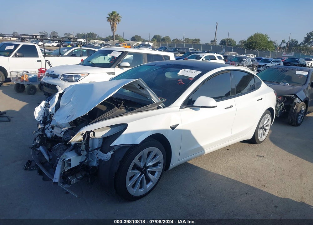 2022 TESLA MODEL 3 REAR-WHEEL DRIVE VIN: 5YJ3E1EA5NF189906