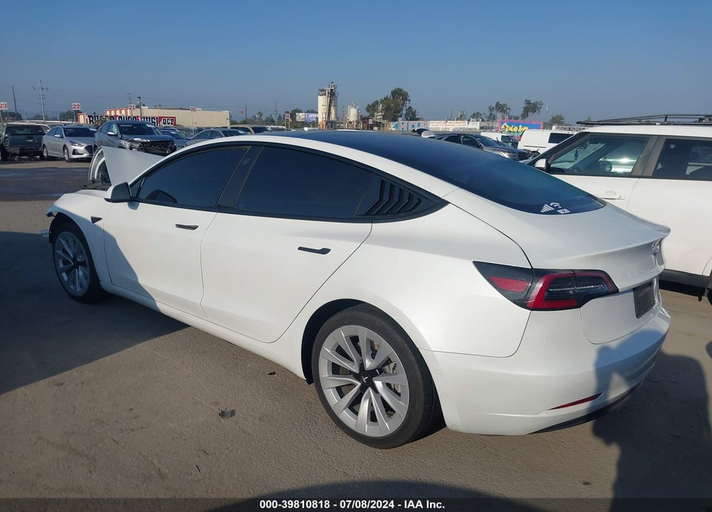 2022 TESLA MODEL 3 REAR-WHEEL DRIVE VIN: 5YJ3E1EA5NF189906