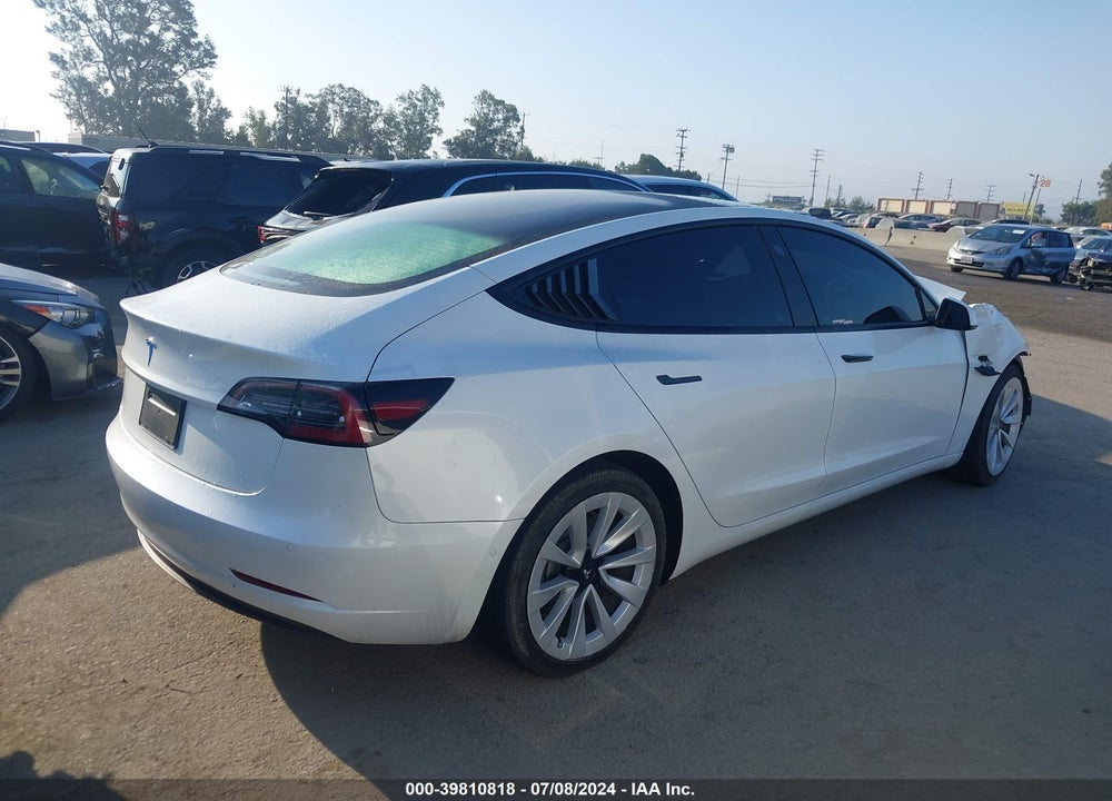 2022 TESLA MODEL 3 REAR-WHEEL DRIVE VIN: 5YJ3E1EA5NF189906