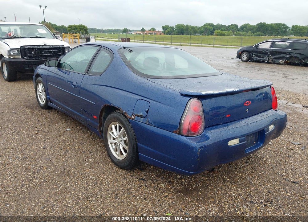 2003 CHEVROLET MONTE CARLO SS VIN: 2G1WX15K539302523