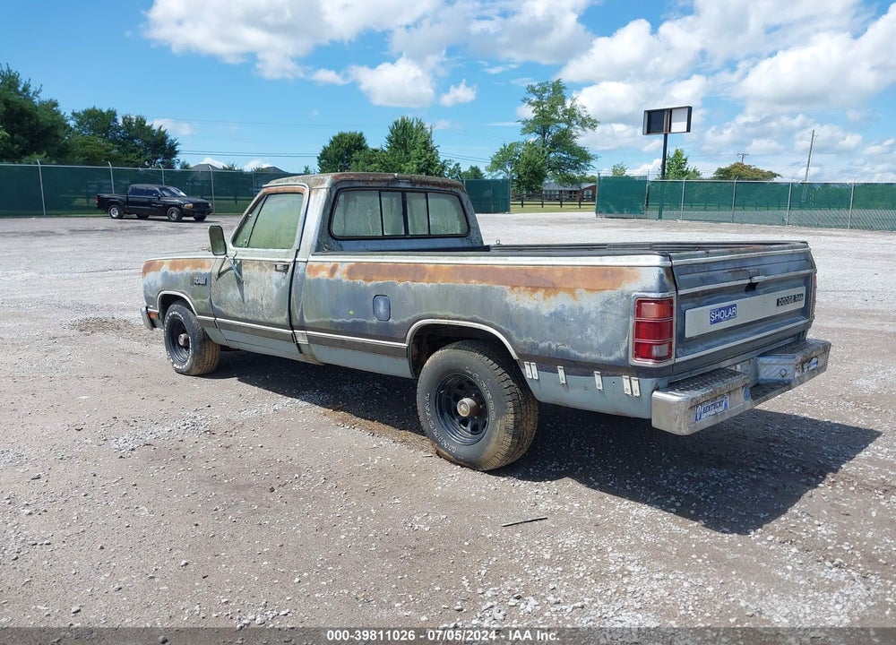 1987 DODGE D-SERIES D150 VIN: 1B7FD14T2HS340162