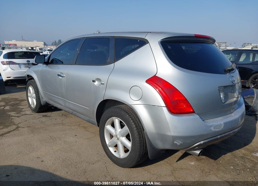 2003 NISSAN MURANO SE VIN: JN8AZ08T83W114181