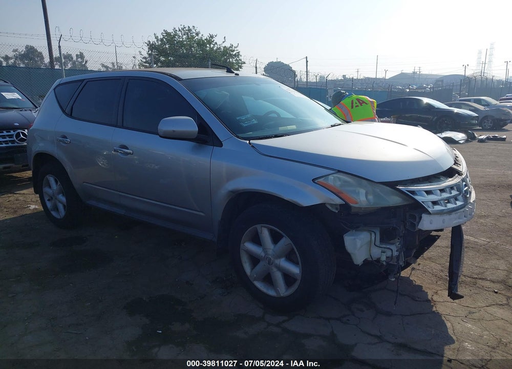 2003 NISSAN MURANO SE VIN: JN8AZ08T83W114181